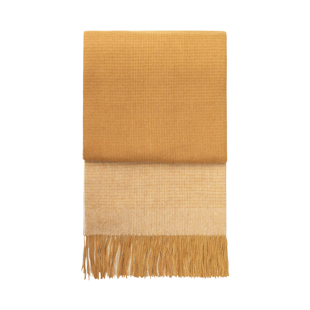 Elvang Horizon pledd yellow ocher