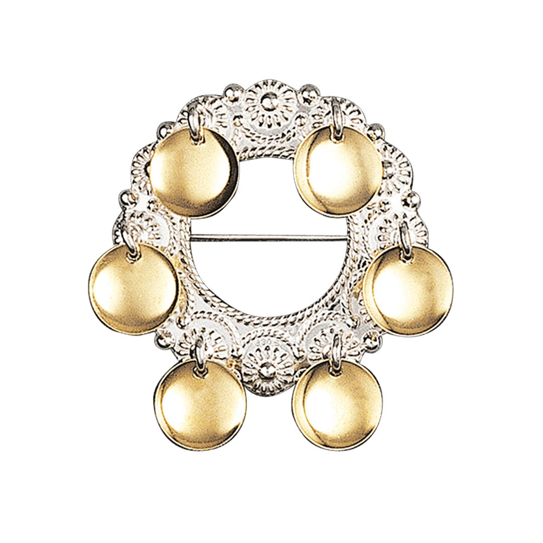 Barnesølje hvit/forgylt