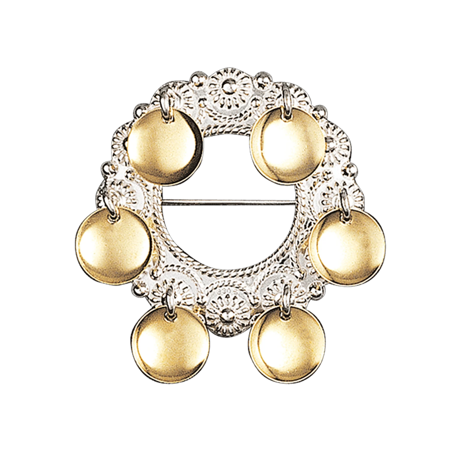 Barnesølje hvit/forgylt